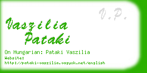 vaszilia pataki business card